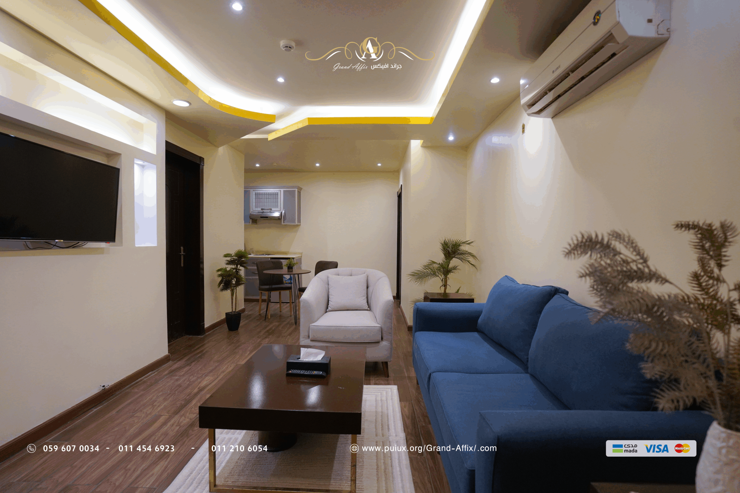 Modern Two-Bedroom Apartment with Kitchen and Living Room - Image 2